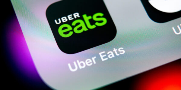 Uber Eatsのアプリ画面